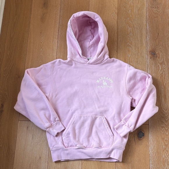 Madhappy Tops - Madhappy Light Pink Logo Hoodie